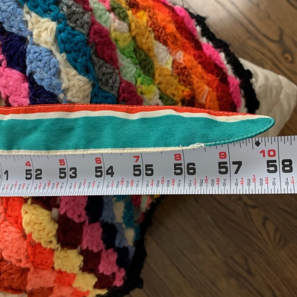 Vintage 80s Leslie Fay Rainbow Vertical Stripe Button Shirtdress Below K… - Picture 9 of 13